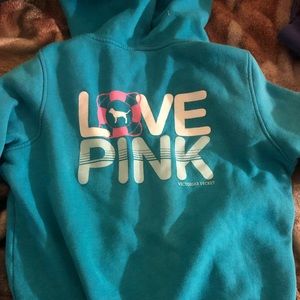 Cute VS pink zip up jacket size medium